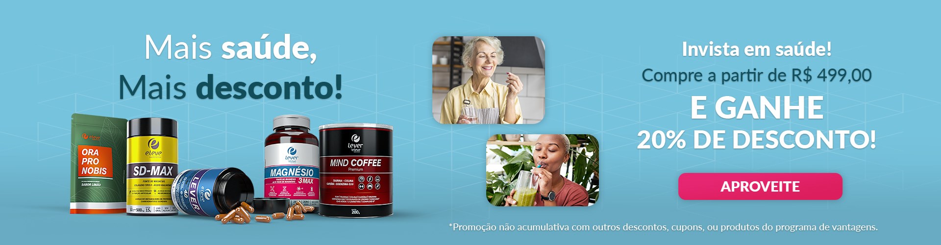 Banner Promoção - Mais saúde, mais desconto