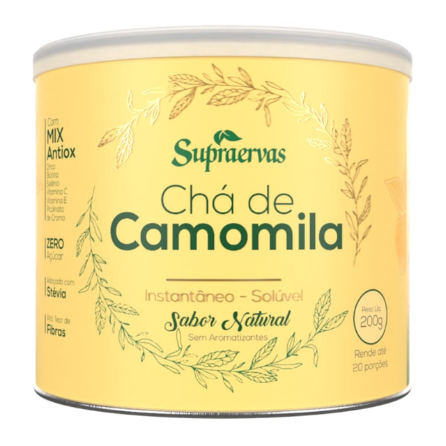 CHÁ DE CAMOMILA 200g - Sabor Natural