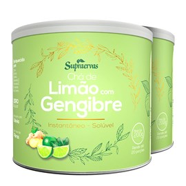 CHÁ DE LIMÃO C/GENGIBRE - Sabor Limão 200g