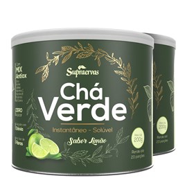 CHÁ VERDE 200g - Sabor Limão