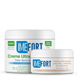 Combo Creme Corporal Ultra Hidratante + Creme Hidratante para Pés, Joelhos e Cotovelos by Imefort Derma