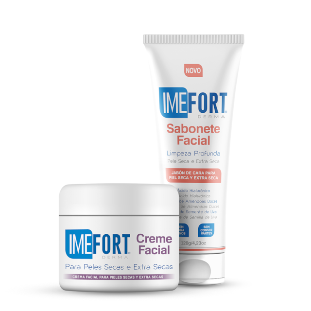 Combo Creme Facial e Sabonete Facial Imefort Derma