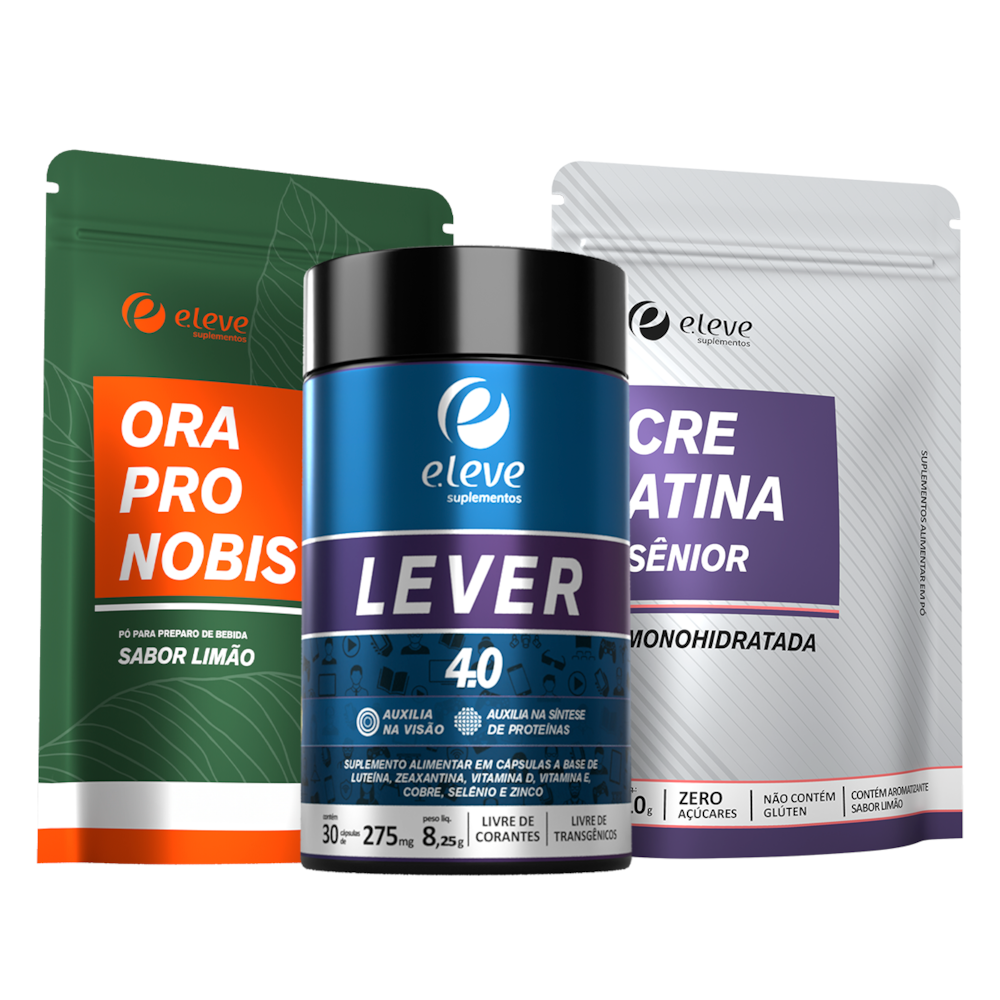 Kit - Lever 4.0, Camu Camu Ora Pro Nóbis e Creatina Kit - Lever 4.0, Camu Camu Ora Pro Nóbis e Creatina