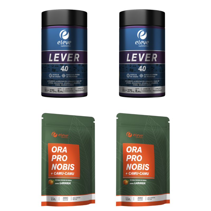 Kit - Lever 4.0 e Camu Camu Ora Pro Nobis