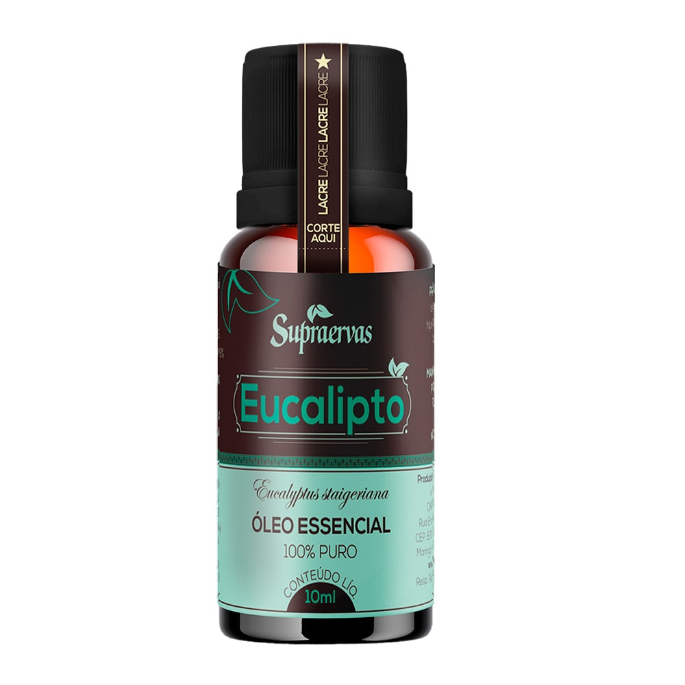 OLEO ESSENCIAL DE EUCALIPTO GLOBULUS 10ML - Supra Ervas