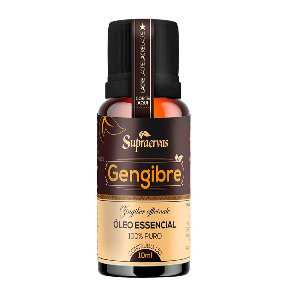 OLEO ESSENCIAL DE GENGIBRE 10ML - Supra Ervas