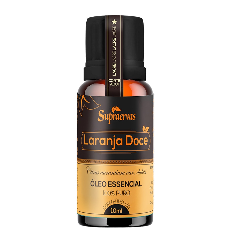OLEO ESSENCIAL DE LARANJA DOCE 10ML - Supra Ervas