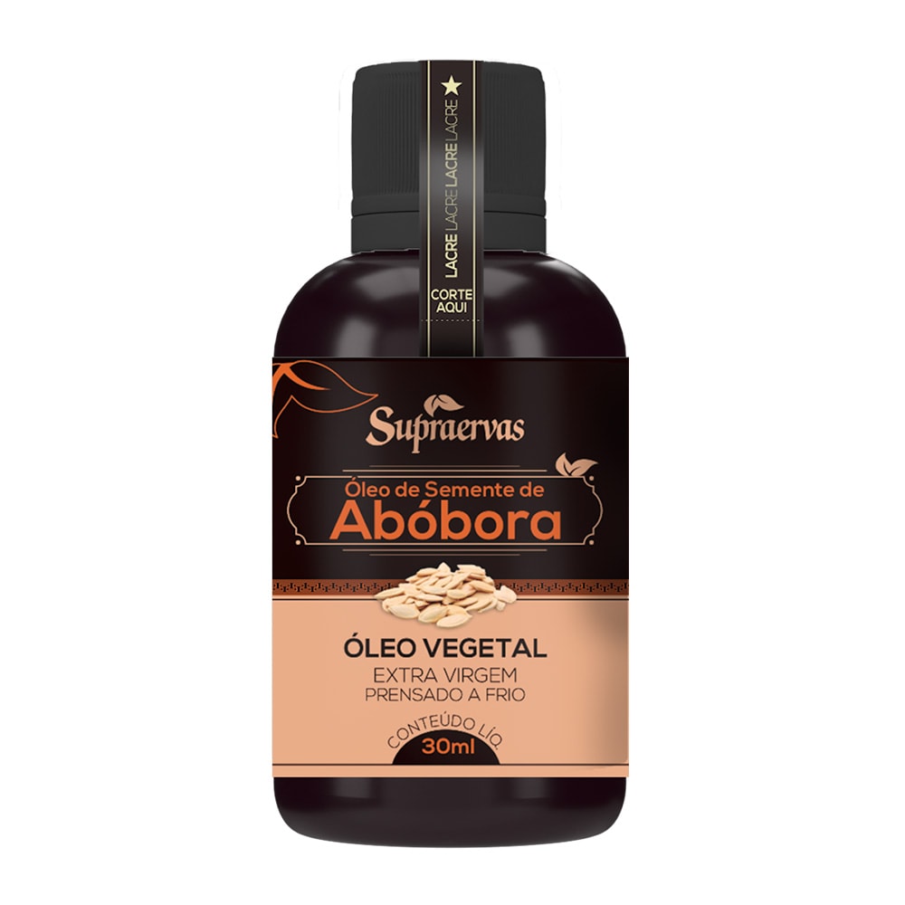 OLEO VEGETAL DE SEMENTE DE ABOBORA 30ML - Supra Ervas